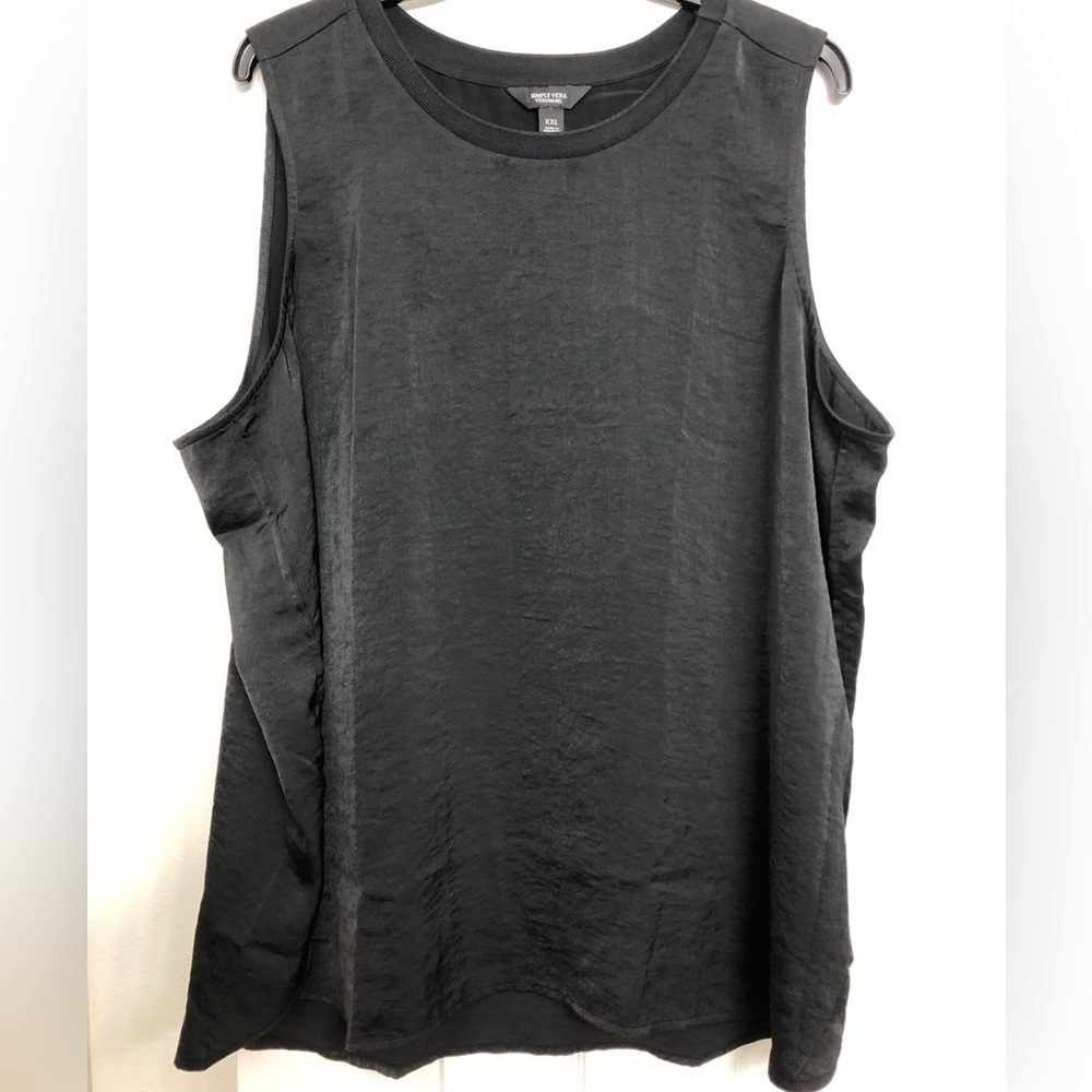 NWOT Ladies Vera Wang Black Tank XXL